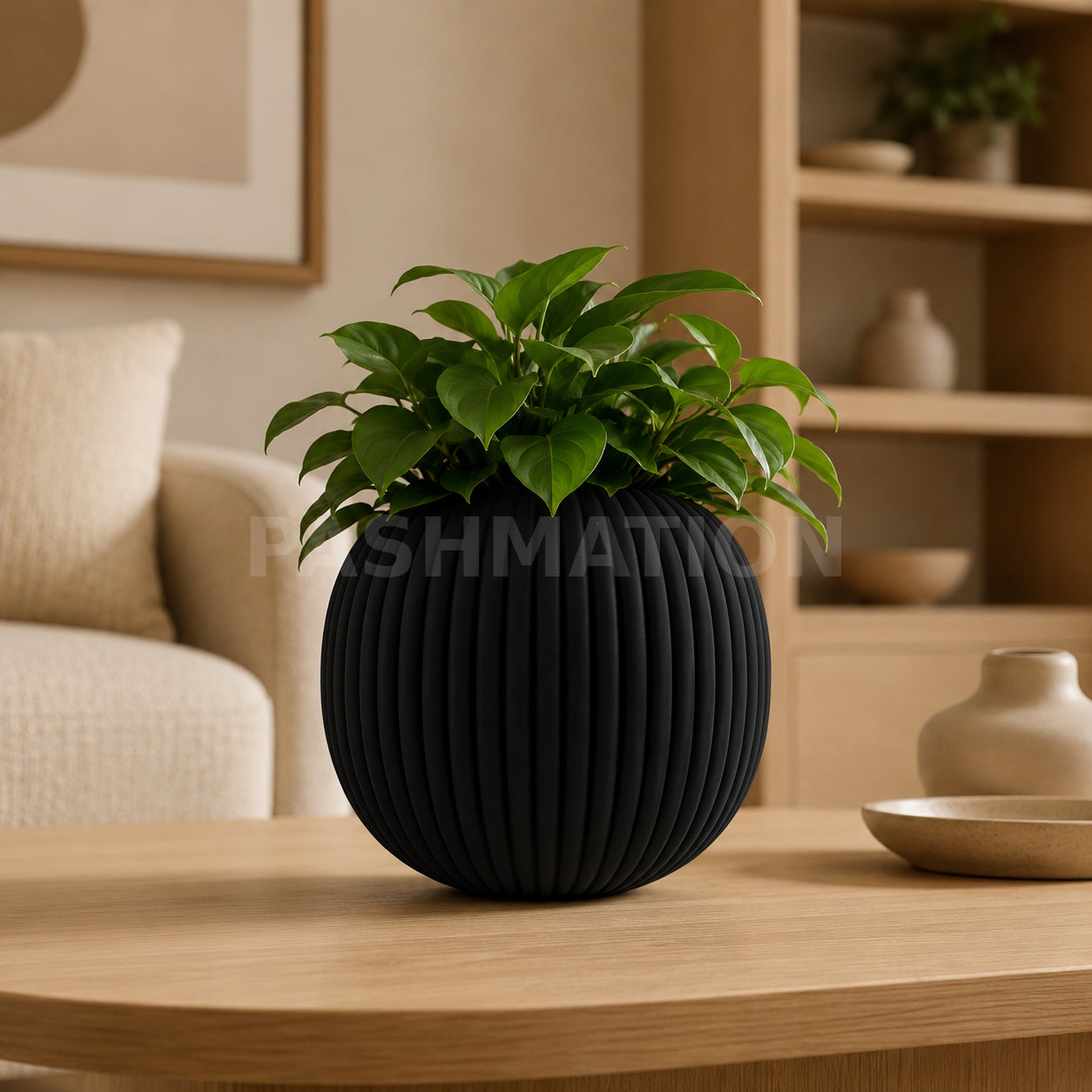 EcoGroove Modern Plant Pot with Drainage - Sustainable Indoor Planter for Home Decor & Garden Lovers