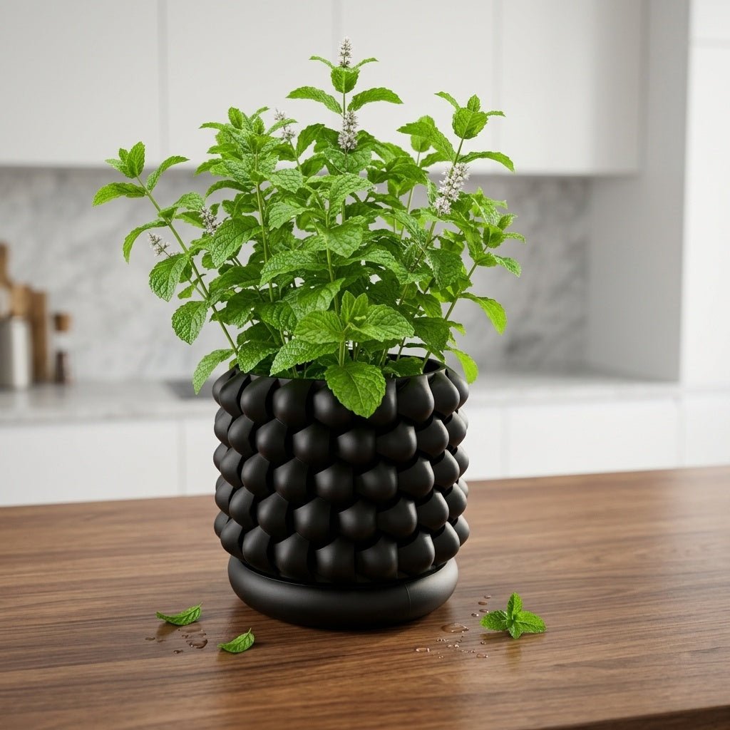 3D Printed GeoPetal Planter: Modern Plant Decor with Saucer - Pashmation