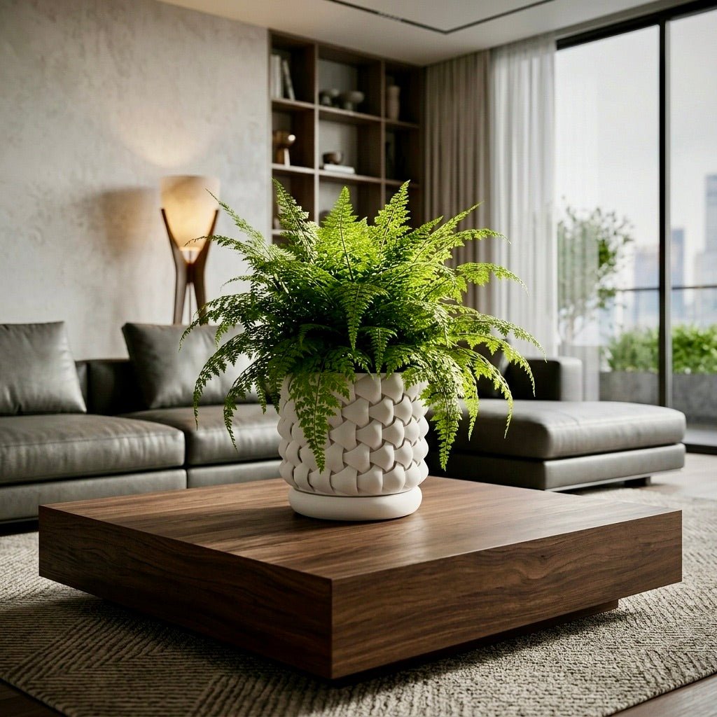 3D Printed GeoPetal Planter: Modern Plant Decor with Saucer - Pashmation