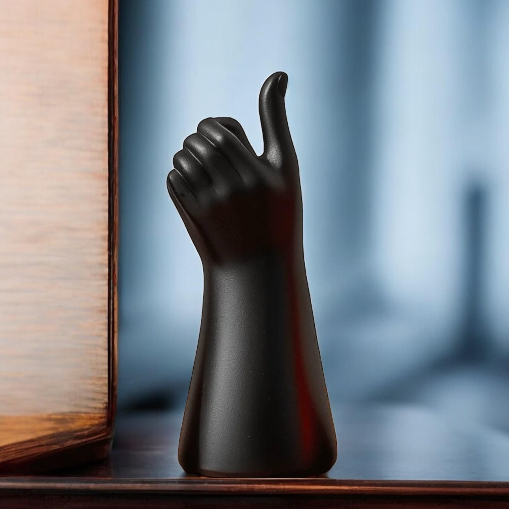 3D Printed Hand Vase: Modern Art Home Decor, Minimalist Sculpture - Pashmation