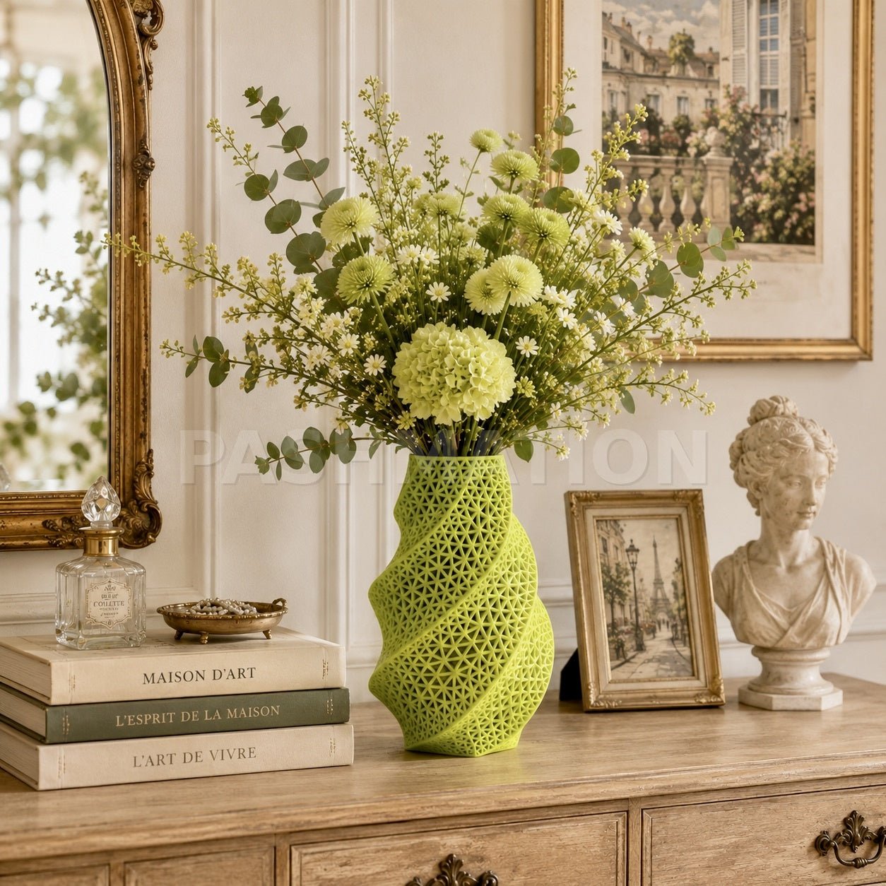3D Printed Spiral Vase Modern Geometric Home Decor Eco - Friendly PLA Contemporary Centerpiece Gift by Pashmation