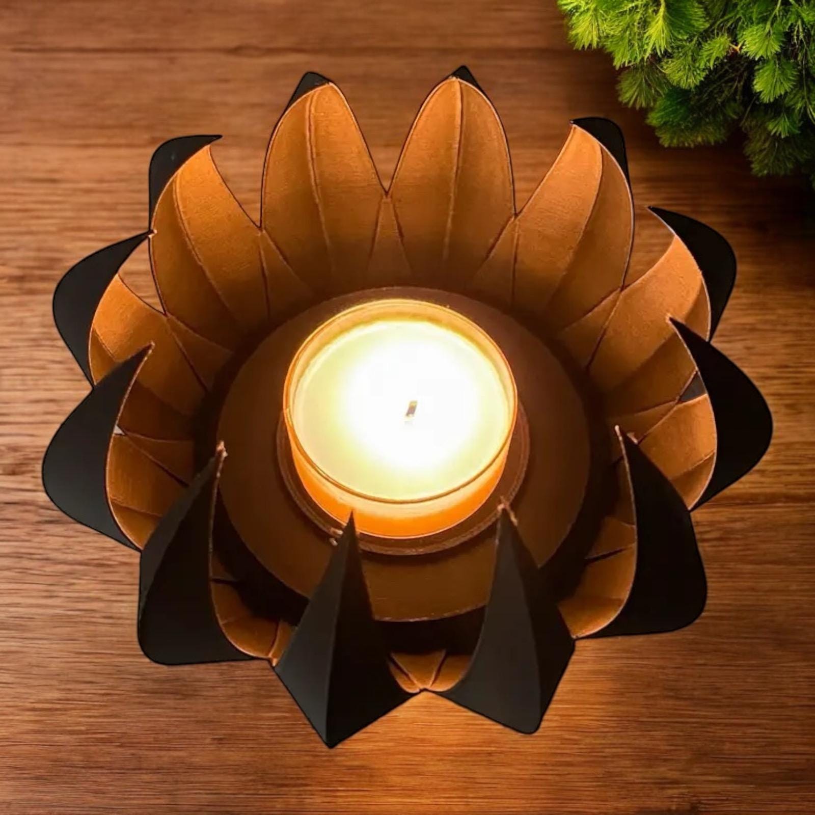 3D Printed Tealight Candle Holder: Sculptural Home Decor, Free Tealight - PashmationCandleholders