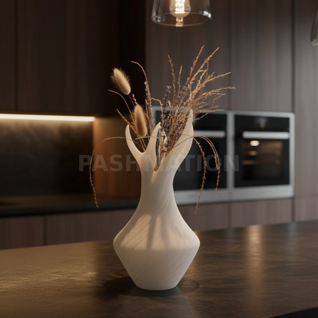Antler Grace Vase: 9.5" Modern Cabin Decor Centerpiece by Pashmation