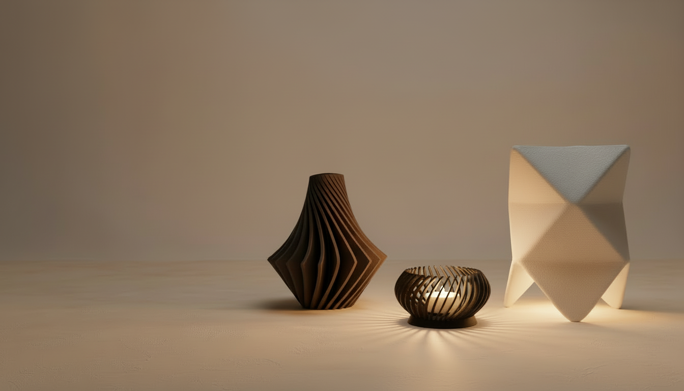 Modern Pashmation home decor collection with sculptural pieces