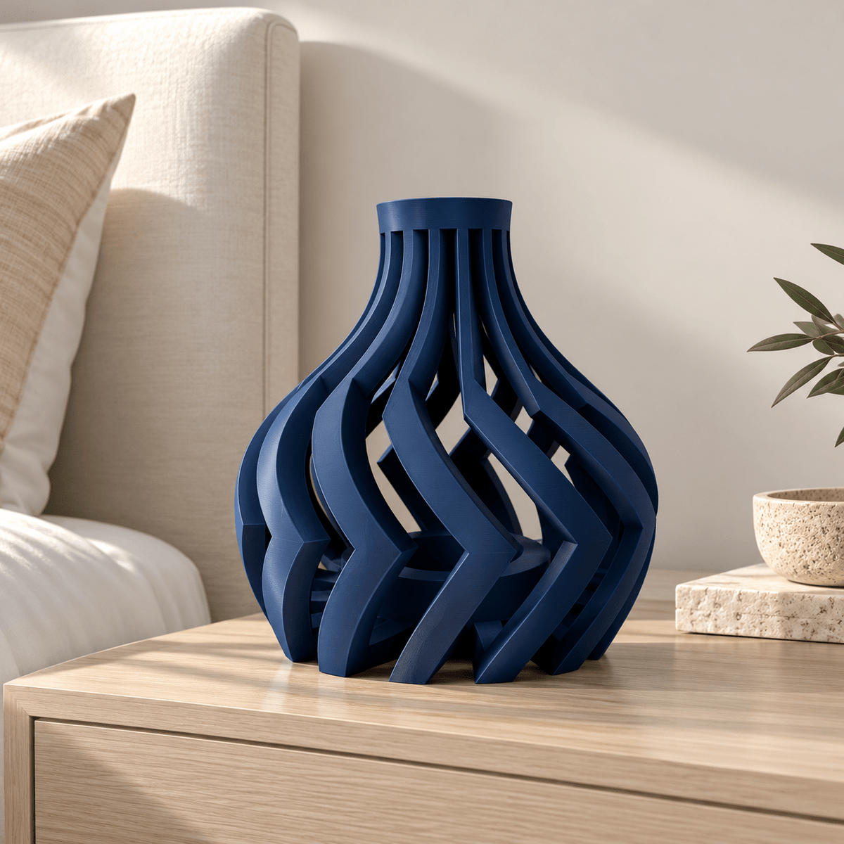 Dynamic Lori Cut-Out Vase - Modern Sculptural Home Decor Geometric Centerpiece Contemporary Minimalist Design by Pashmation