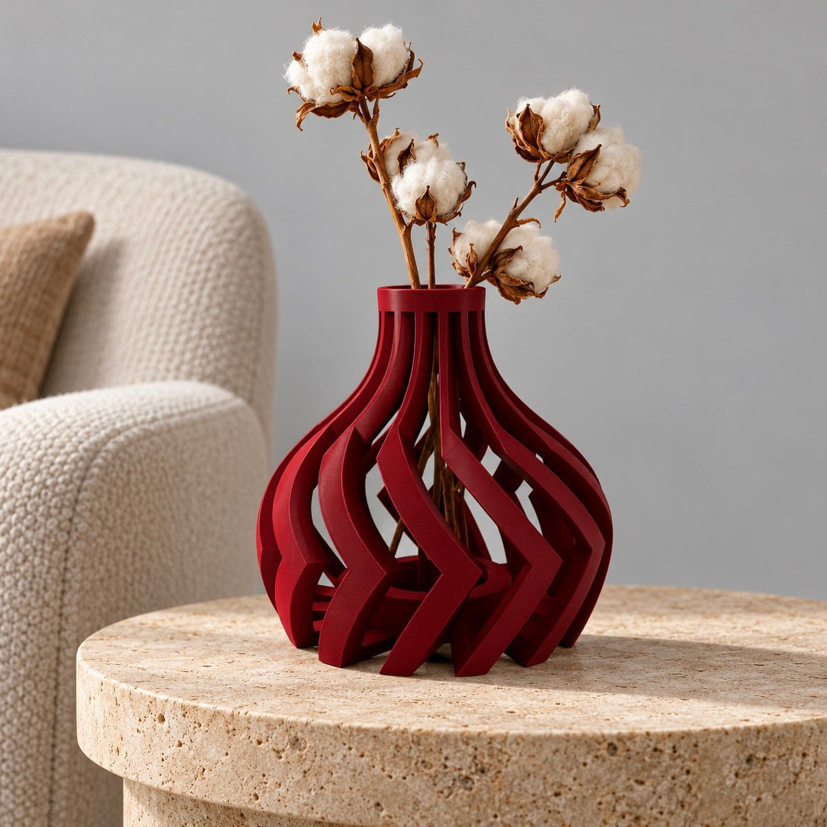 Dynamic Lori Cut-Out Vase - Modern Sculptural Home Decor Geometric Centerpiece Contemporary Minimalist Design by Pashmation