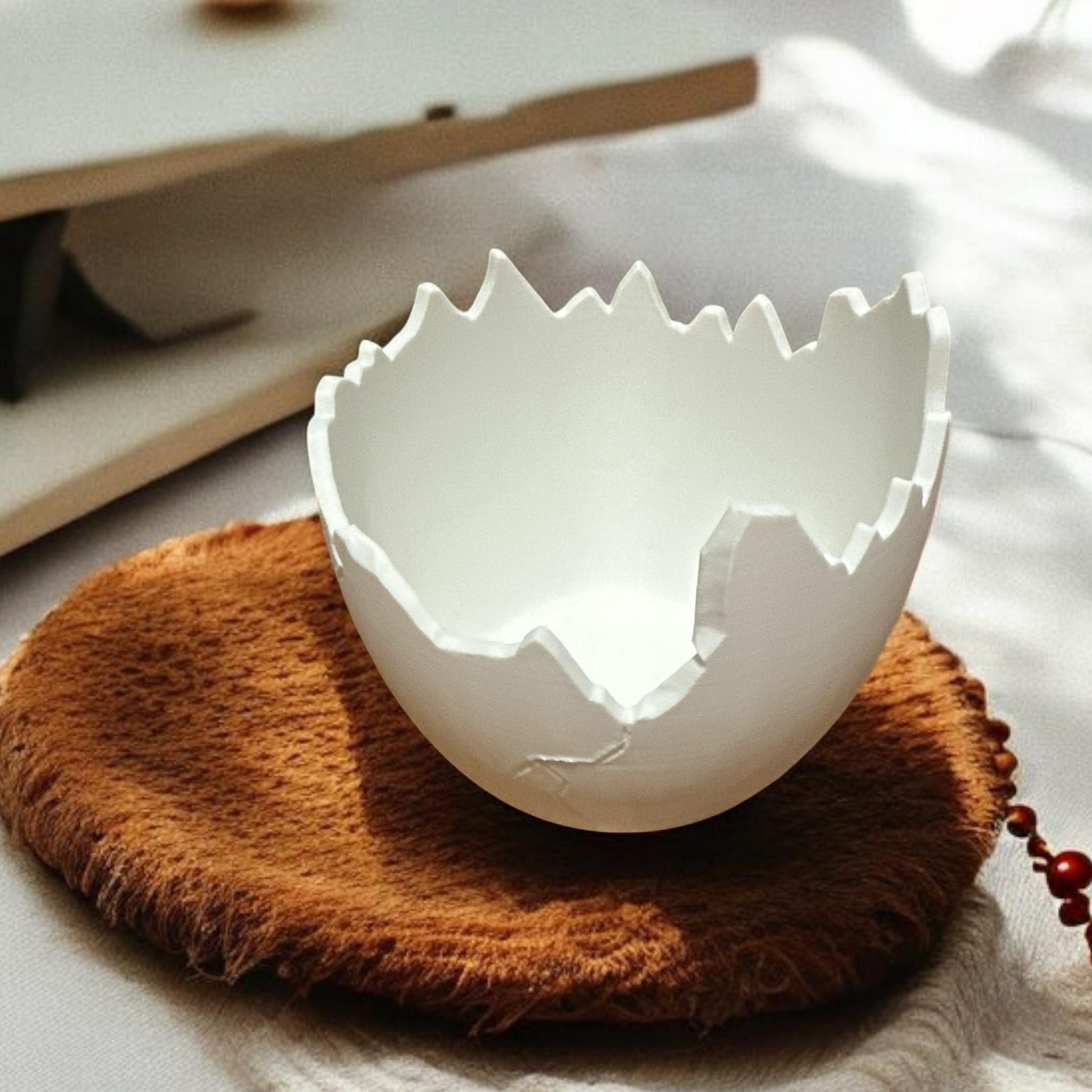 EggScape Planter – Large 3D - Printed Eggshell Design, Modern Planter for Indoor & Outdoor Spaces - PashmationIndoor Planters