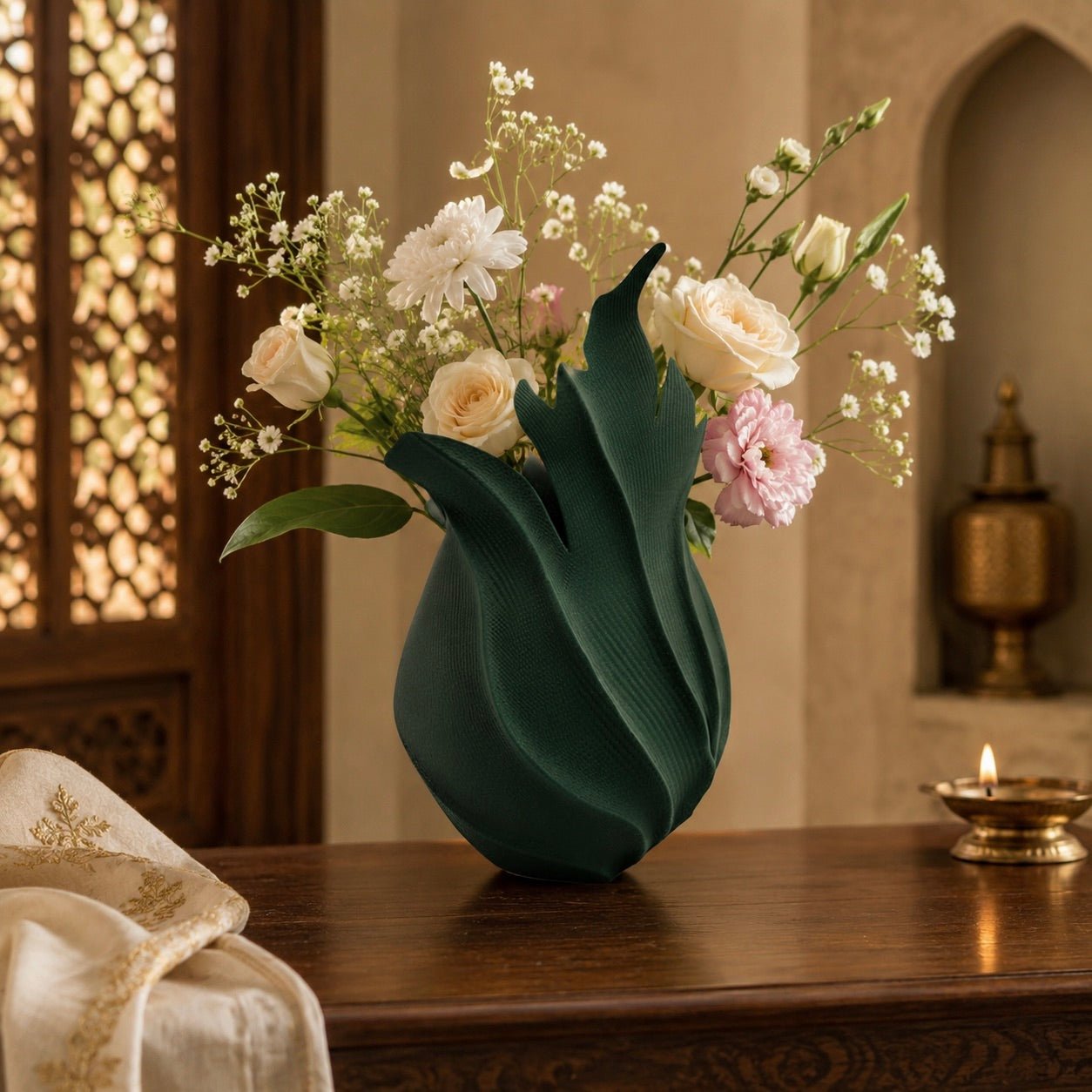 Ember Vase | Organic Boho Sculptural Decor Centerpiece by Pashmation