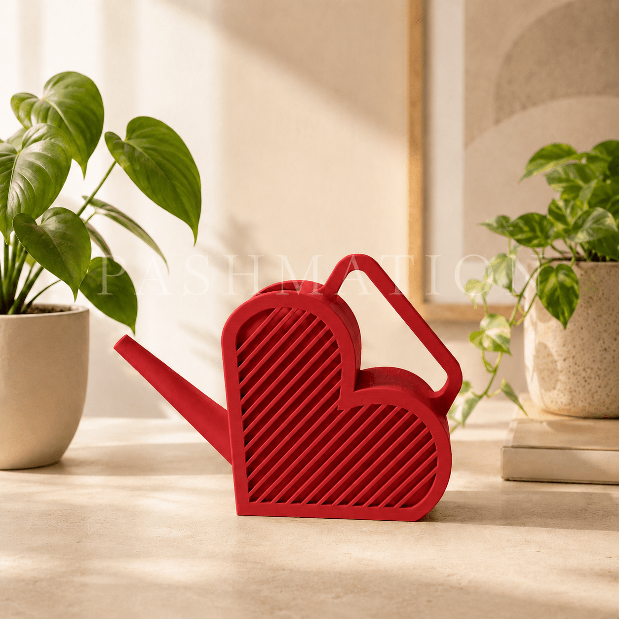 Heart - Shaped Watering Can | Figural Mini Plant Care Pot by Pashmation