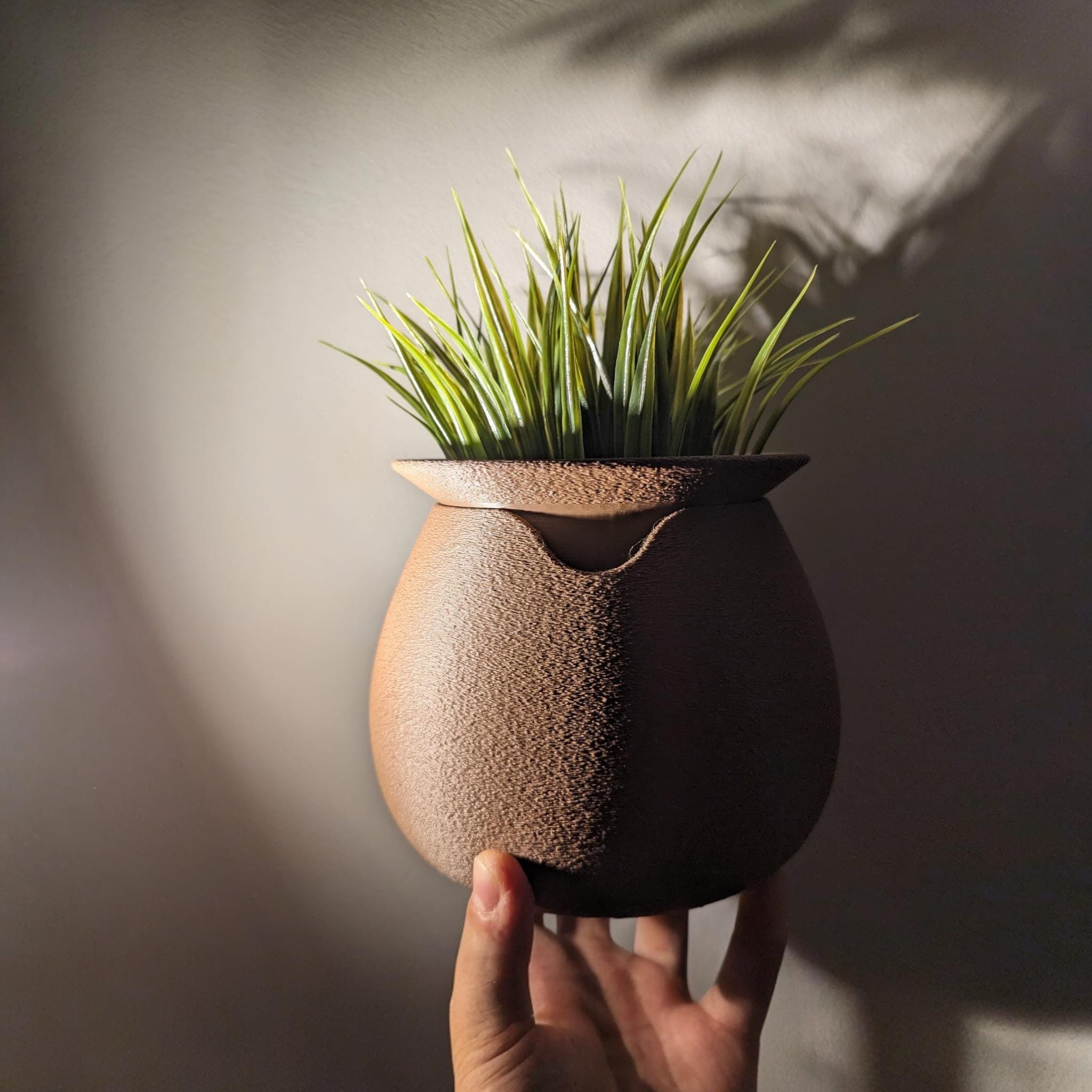 HydraGlobe Self Watering Planter - Outdoor Plant Pot with Wick Included by Pashmation