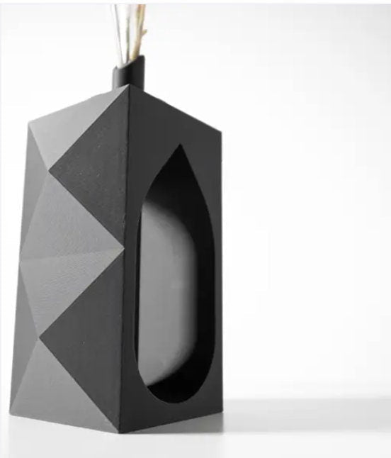 Modern Geometric Vase | Bold 3D - Printed Polymer Decor - PashmationVases