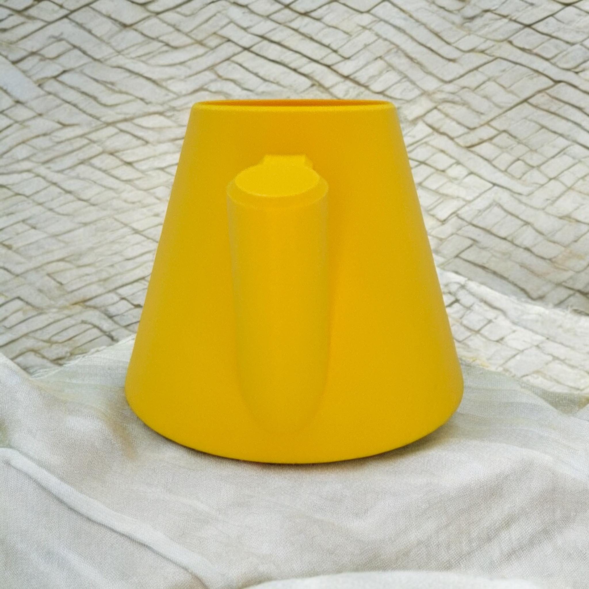 Yellow Indoor Watering Can pouring – 24oz minimalist long spout plant can