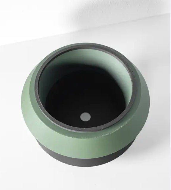 Modern Tiered Planter – Two - Tone Plant Pot, Houseplant Decor - Pashmation