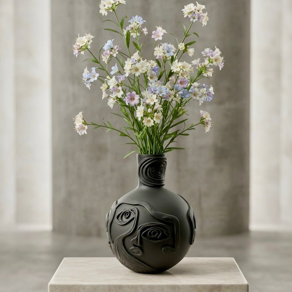 Picasso’s Faces Inspired Flower Vase for Art Lovers - PashmationVases