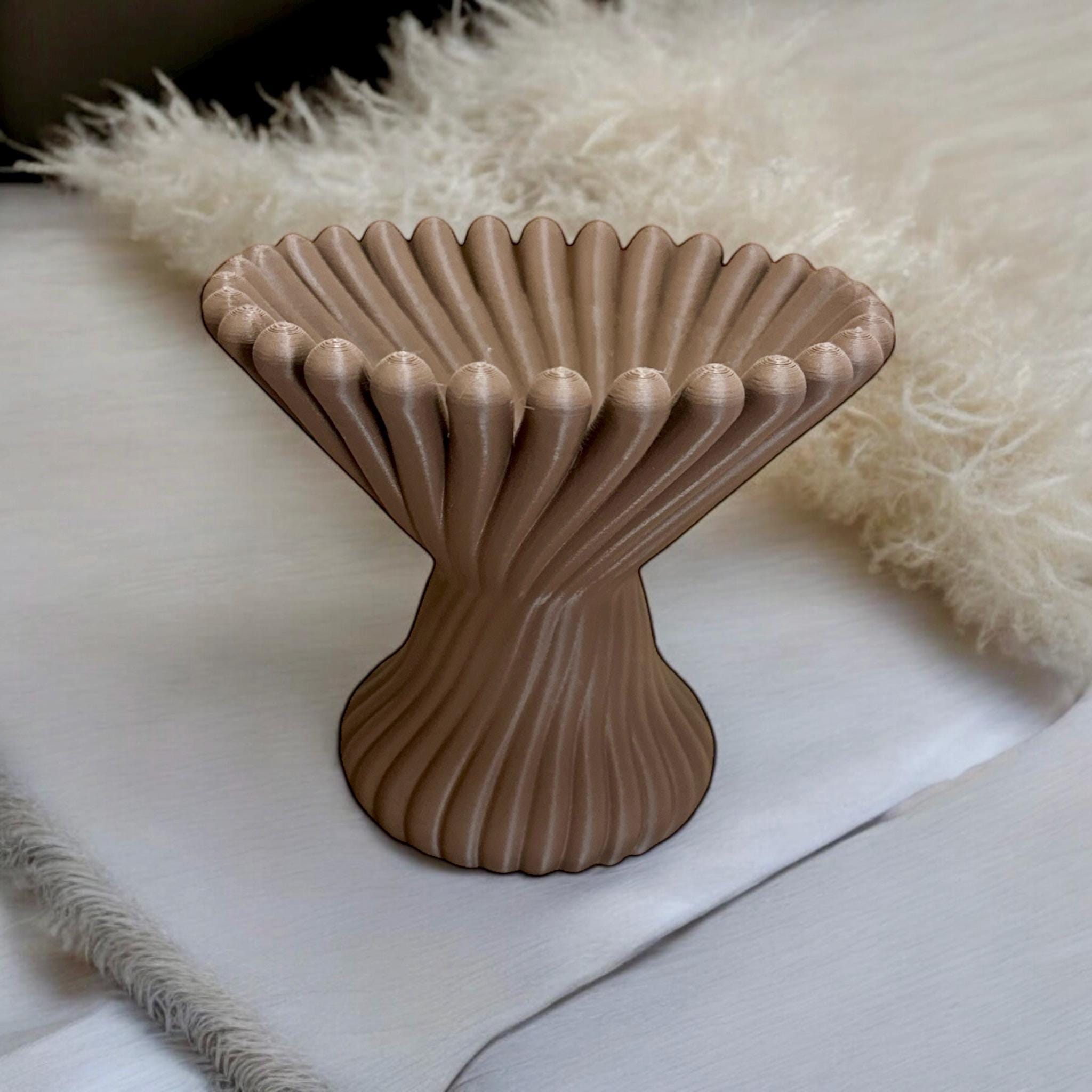 Pleated Lotus Flame Incense Holder | Zen Meditation Decor Aromatherapy Burner with Ash Catcher Tray - PashmationIncense