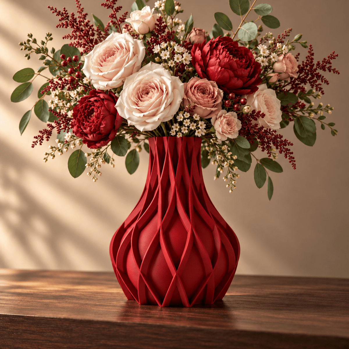 Sculpted Fluted Avio Vase Modern Geometric Centerpiece - Contemporary Home Decor Minimalist Design by Pashmation