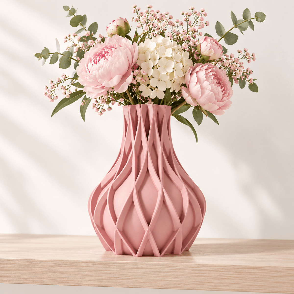 Sculpted Fluted Avio Vase Modern Geometric Centerpiece - Contemporary Home Decor Minimalist Design by Pashmation