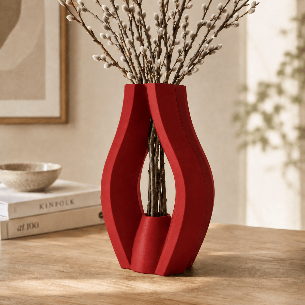 Sculptural Krono Vase - Modern Home Decor Centerpiece Contemporary Minimalist Design by Pashmation