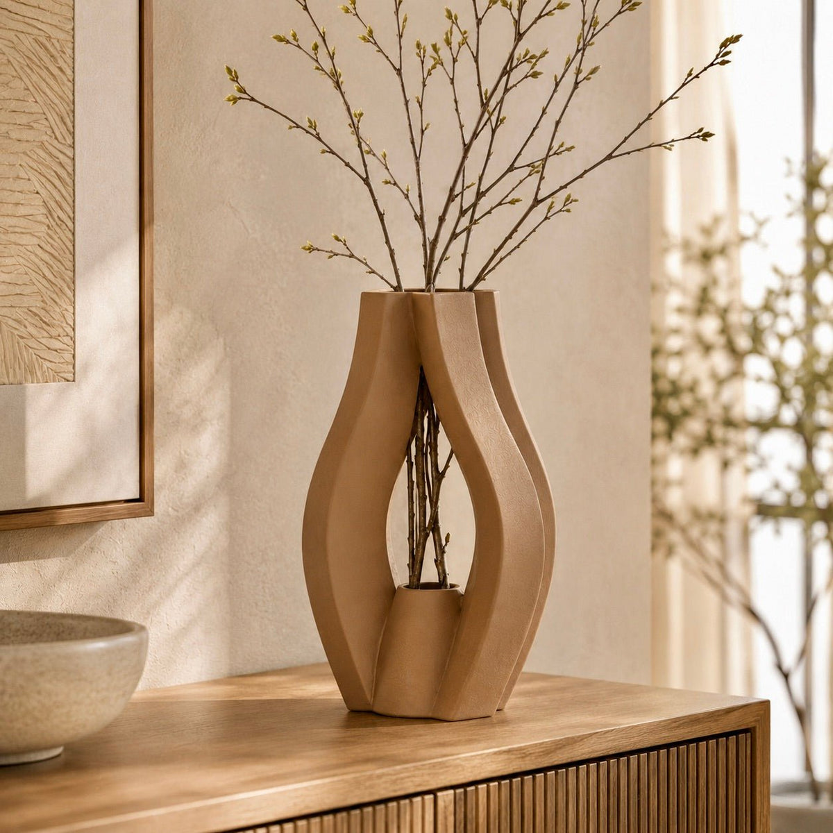 Sculptural Krono Vase - Modern Home Decor Centerpiece Contemporary Minimalist Design by Pashmation