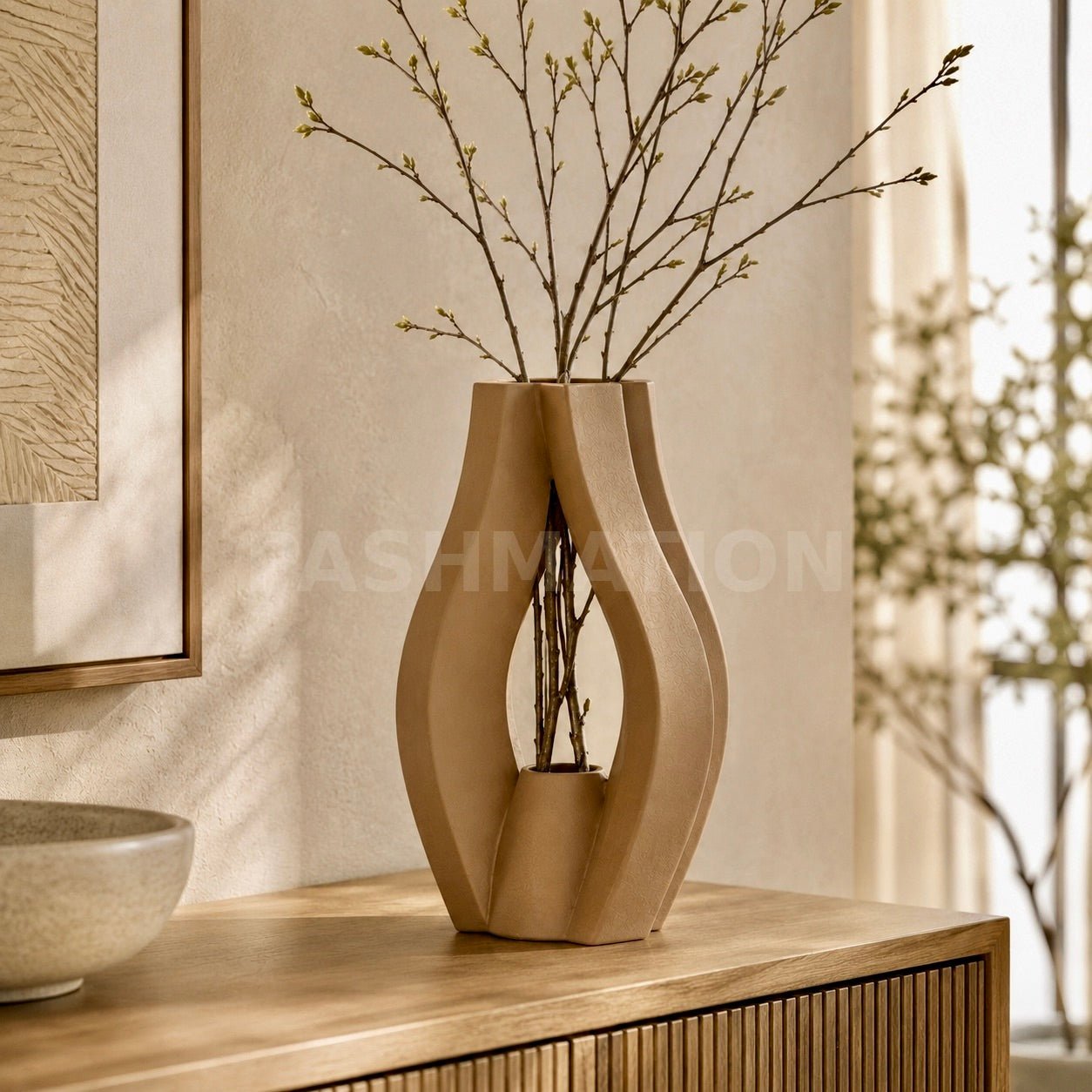 Sculptural Krono Vase - Modern Home Decor Centerpiece Contemporary Minimalist Design by Pashmation