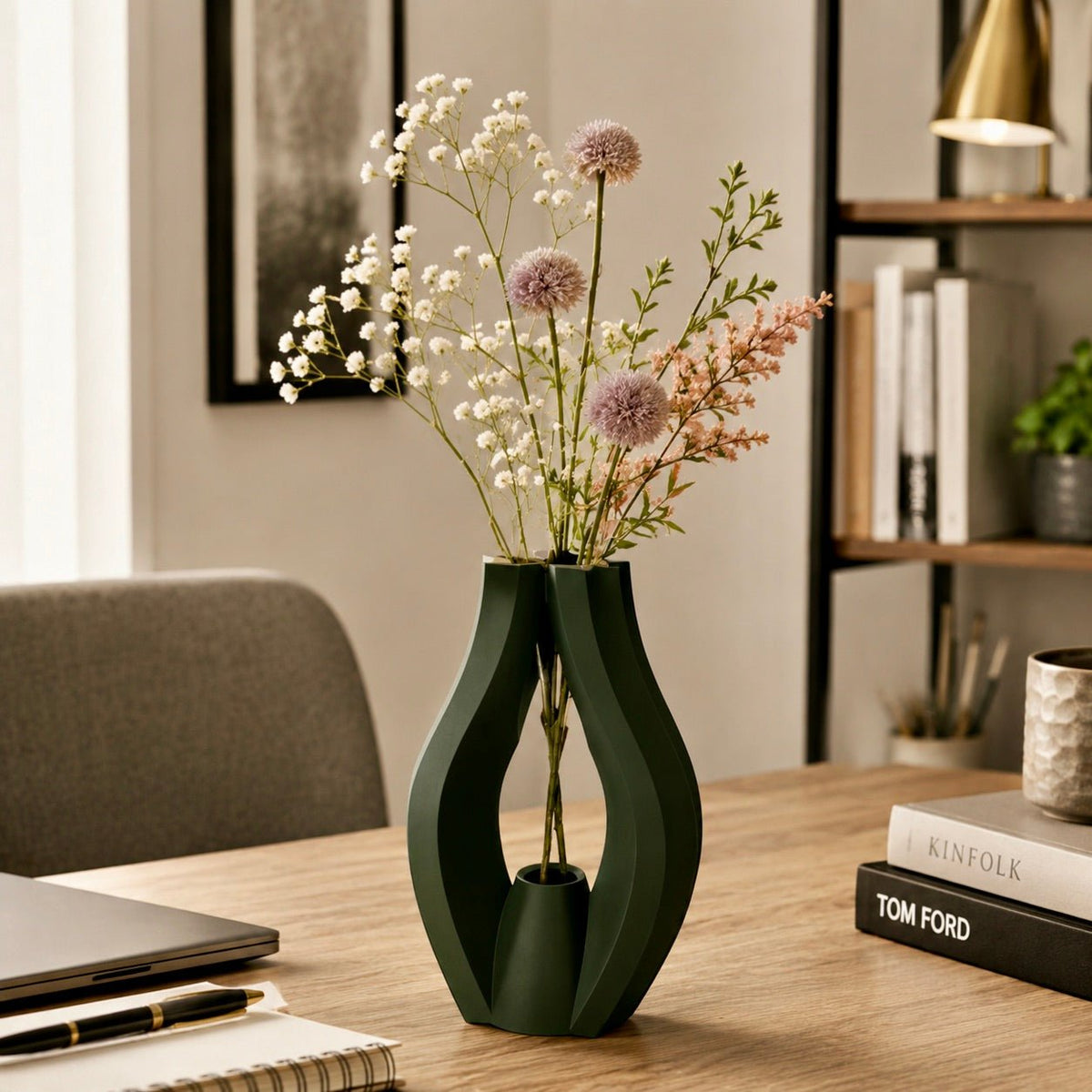 Sculptural Krono Vase - Modern Home Decor Centerpiece Contemporary Minimalist Design by Pashmation