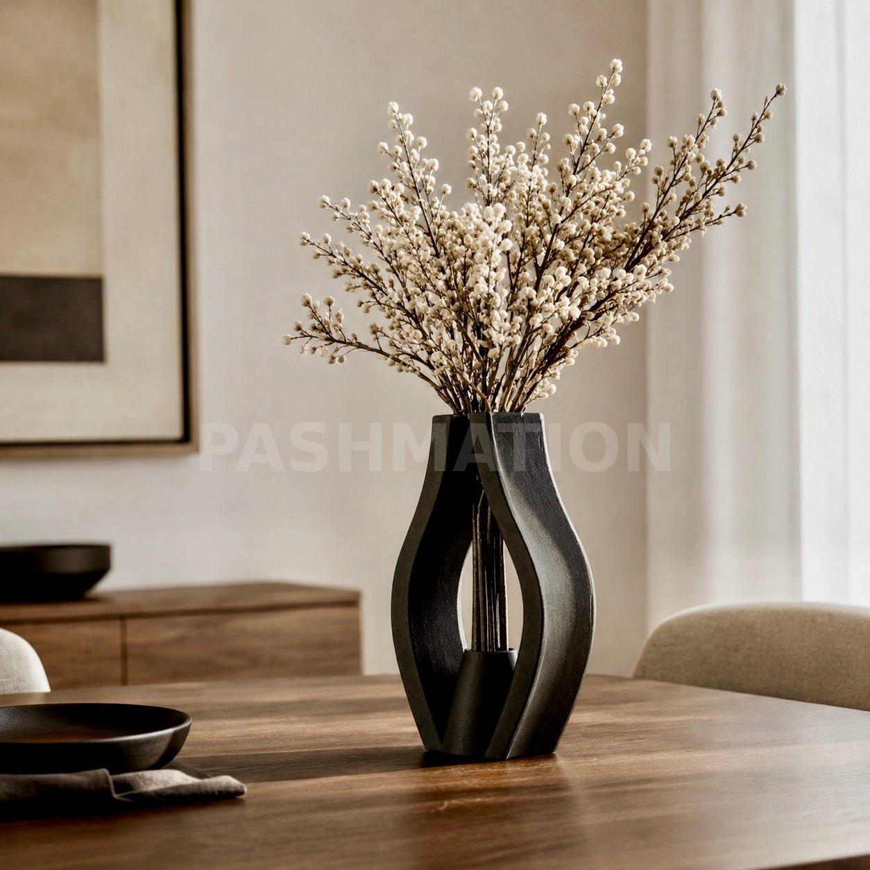 Sculptural Krono Vase - Modern Home Decor Centerpiece Contemporary Minimalist Design by Pashmation