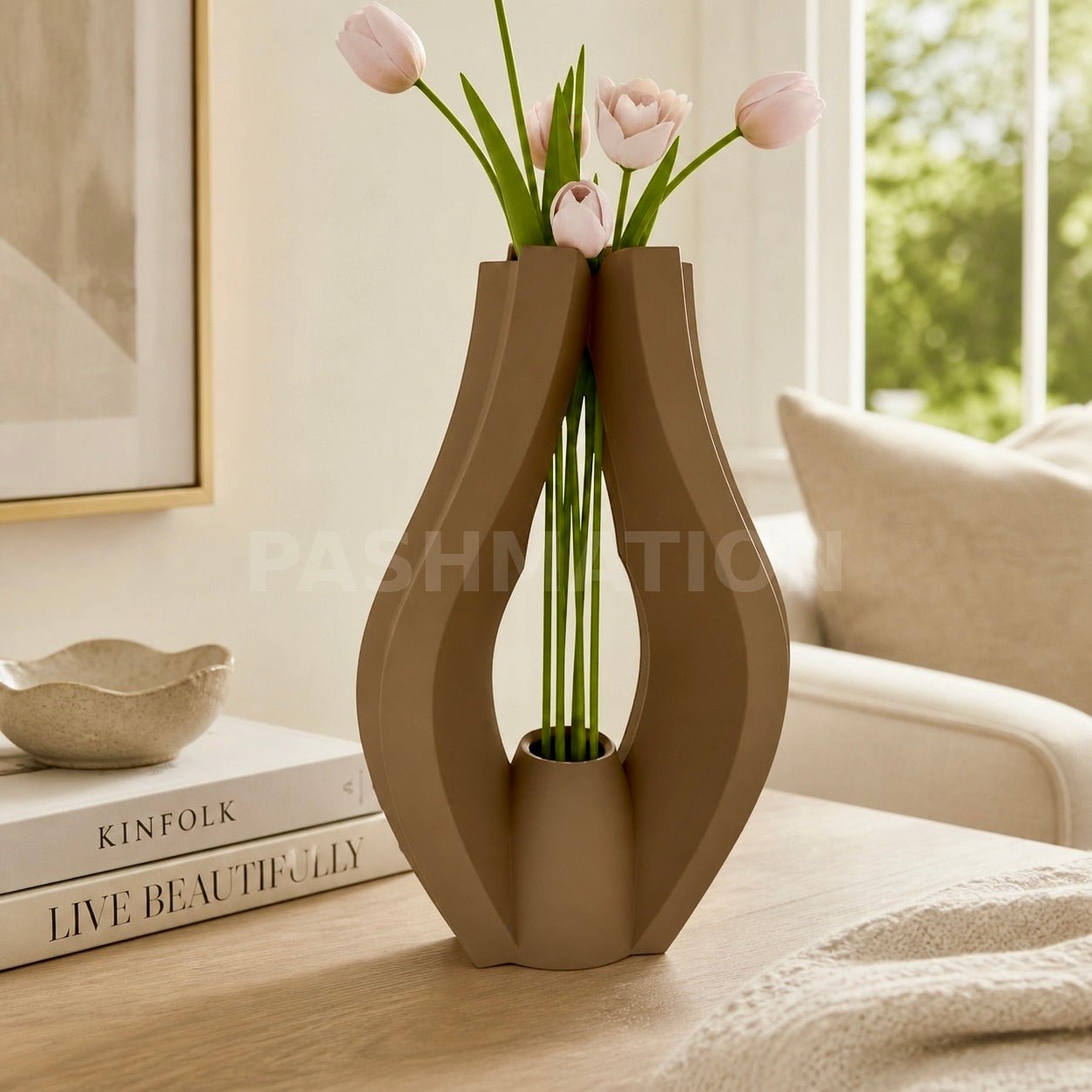 Sculptural Krono Vase - Modern Home Decor Centerpiece Contemporary Minimalist Design by Pashmation