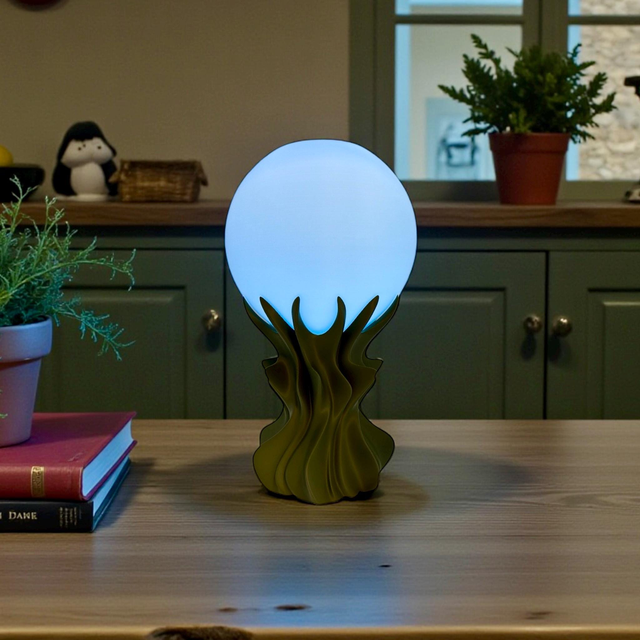 Globe Table Lamp Modern Ambient Lighting Bedside Nightlight Home Decor - Pashmation Table Lamps