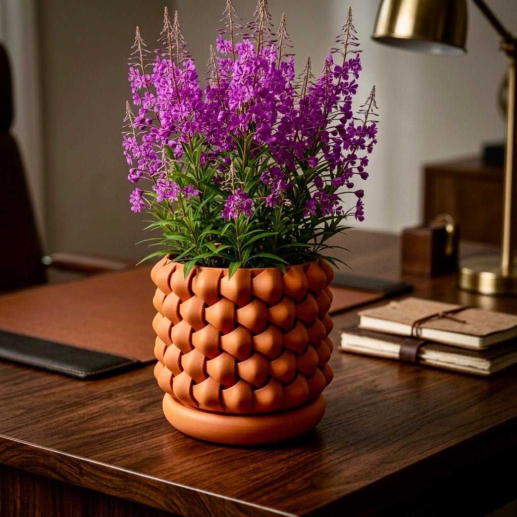 3D Printed GeoPetal Planter: Modern Plant Decor with Saucer - Pashmation