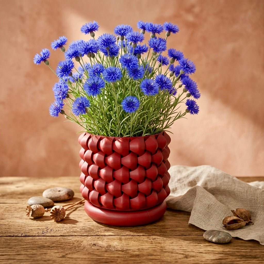 3D Printed GeoPetal Planter: Modern Plant Decor with Saucer - Pashmation