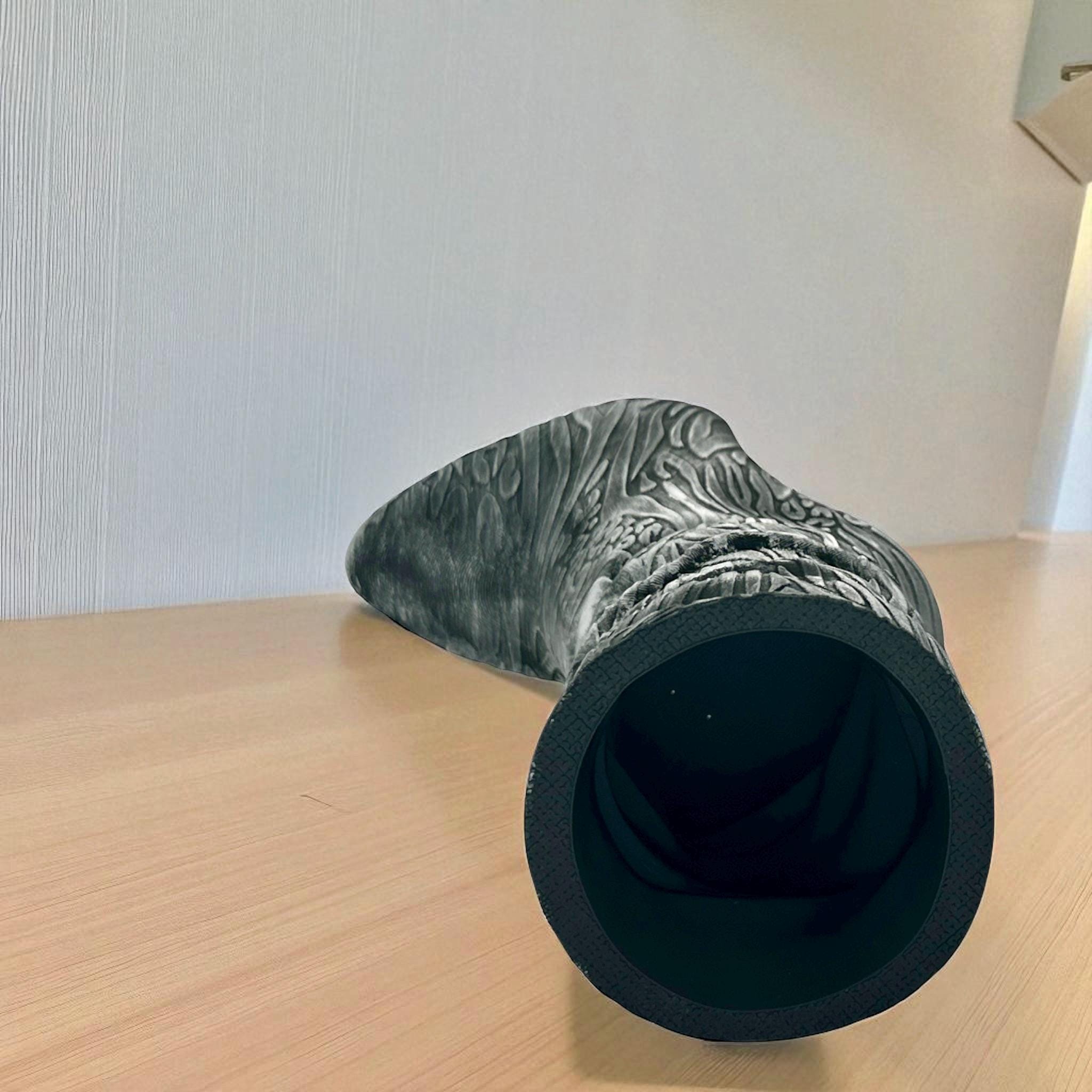 3D Printed High Heel Boot Vase: Hand - Painted Gold/Silver Accent - Modern Fashion Decor - PashmationVases