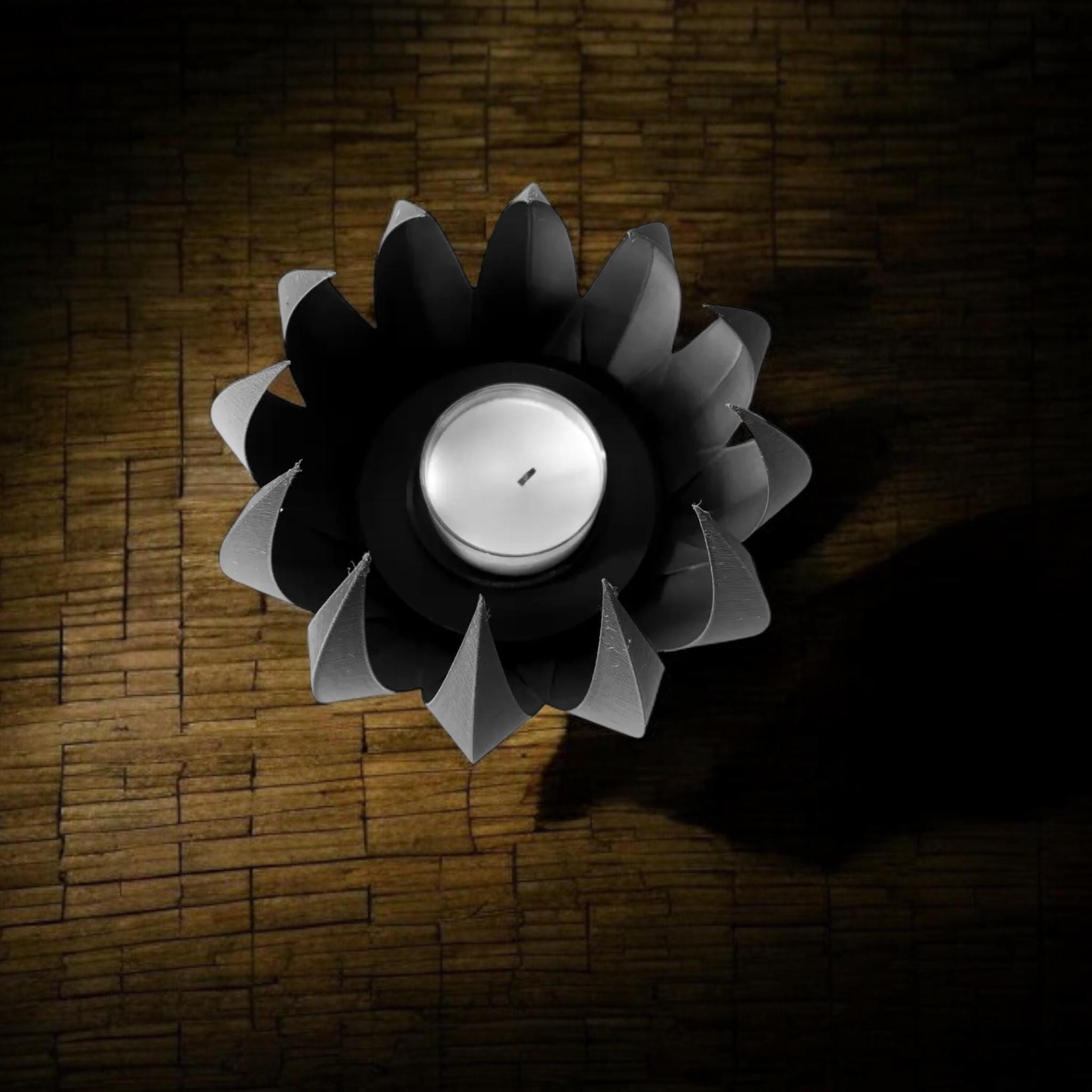 3D Printed Tealight Candle Holder: Sculptural Home Decor, Free Tealight - PashmationCandleholders