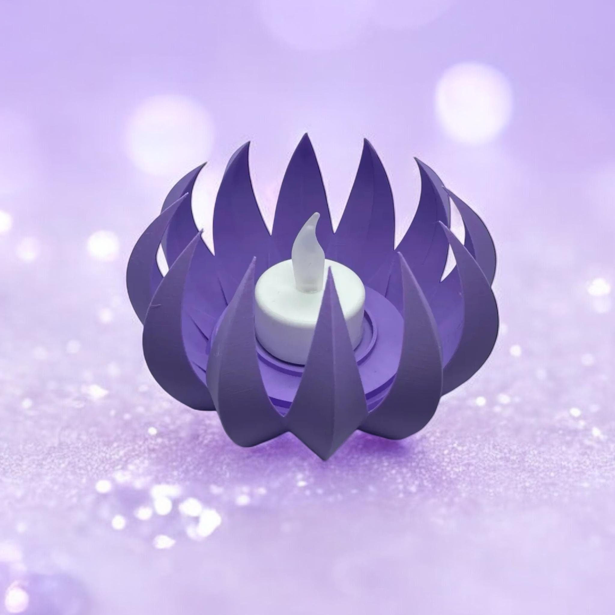 3D Printed Tealight Candle Holder: Sculptural Home Decor, Free Tealight - PashmationCandleholders