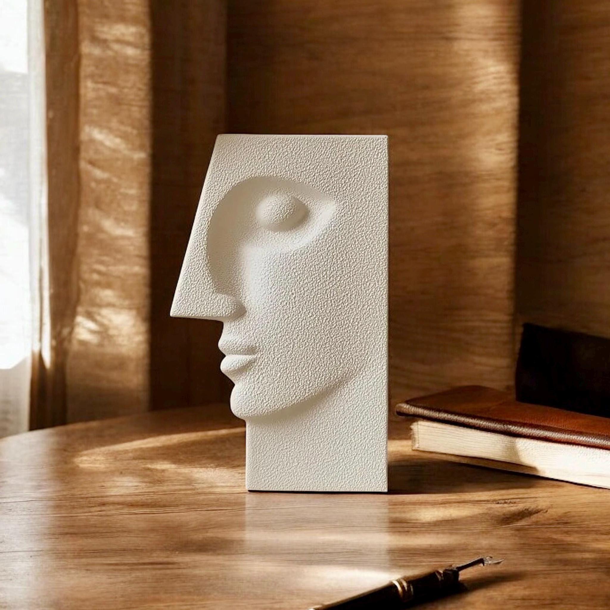 Contempo Face Vase, 3D Printed Sculpture, Minimalist Home Decor - Pashmation