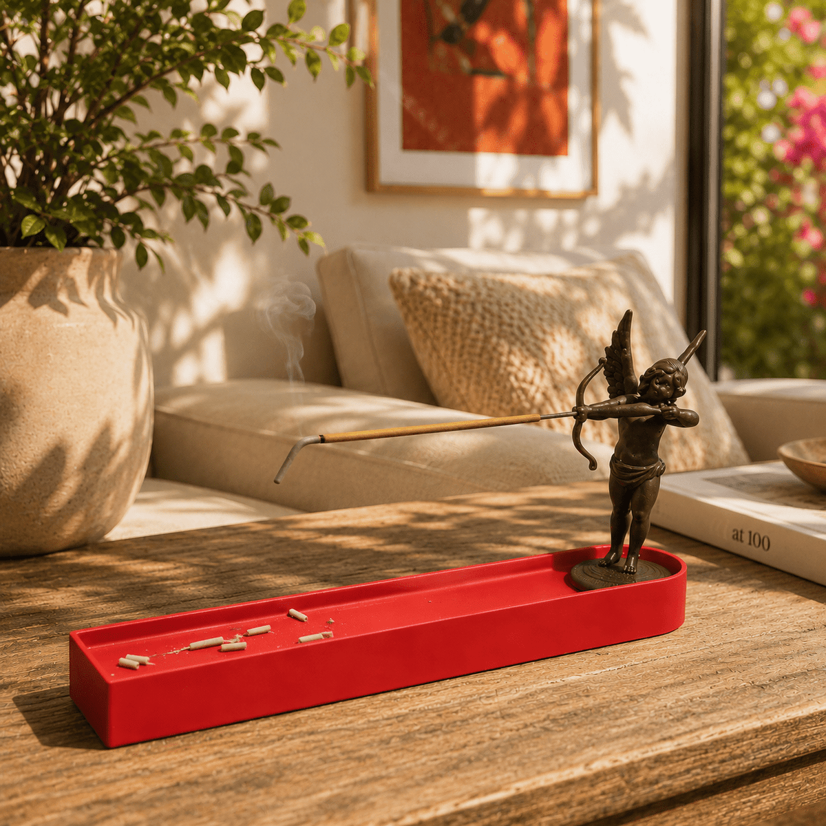 Cupid Archer Incense Holder, Angel Home Decor, 3D Printed Incense Burner, 17 Colors Mix and Match by Pashmation