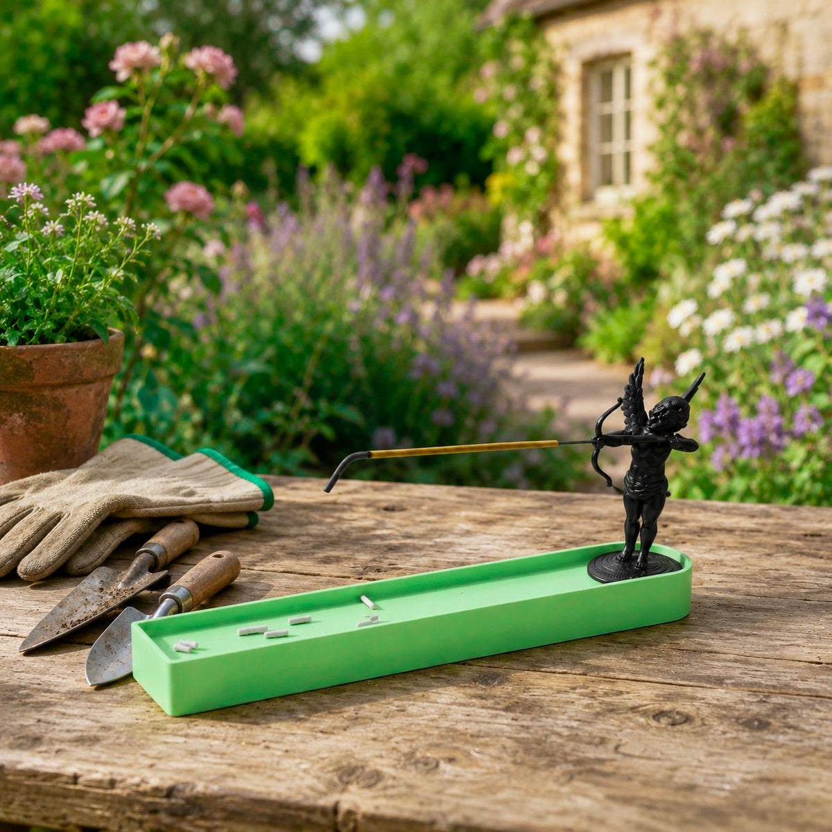Cupid Archer Incense Holder, Angel Home Decor, 3D Printed Incense Burner, 17 Colors Mix and Match by Pashmation