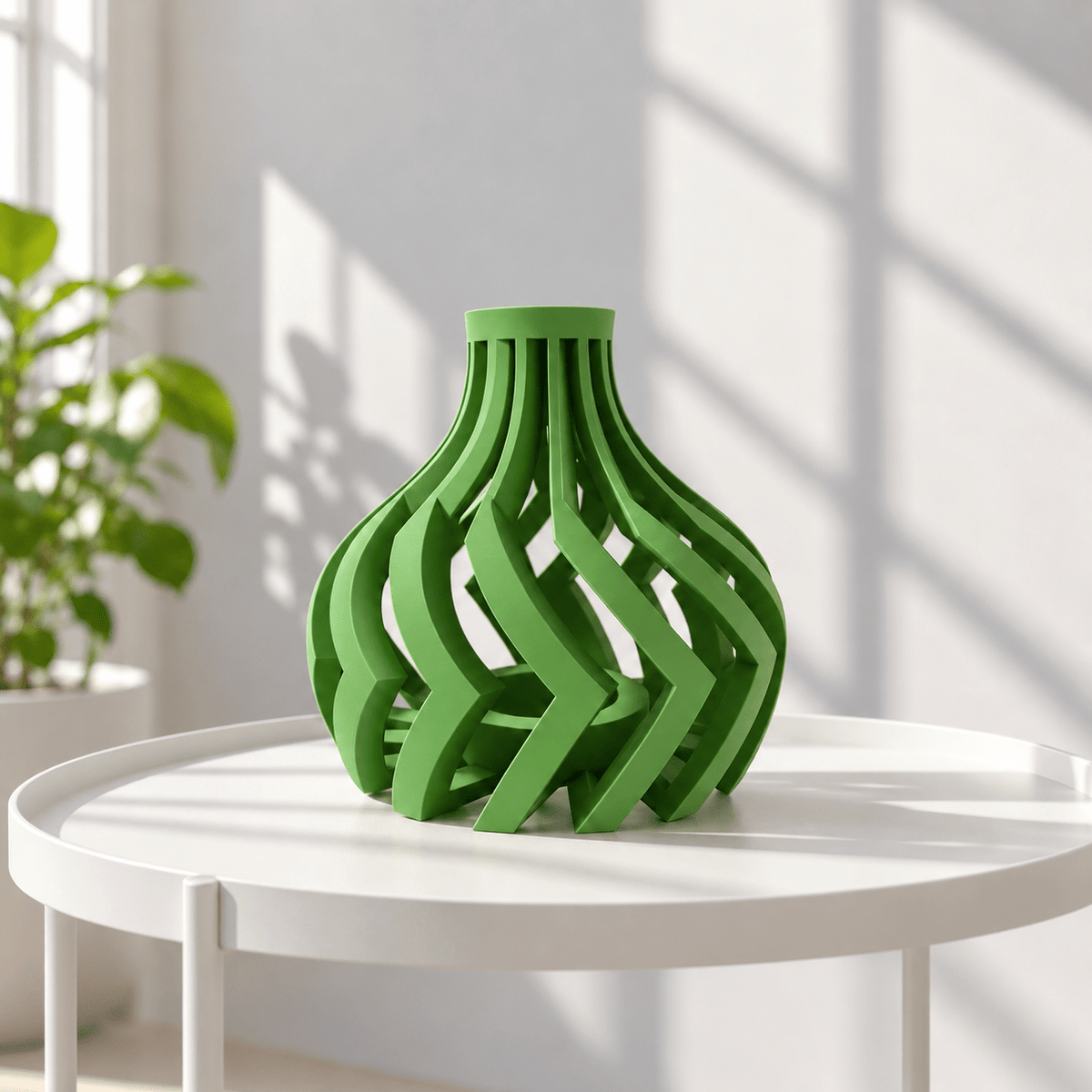 Dynamic Lori Cut-Out Vase - Modern Sculptural Home Decor Geometric Centerpiece Contemporary Minimalist Design by Pashmation