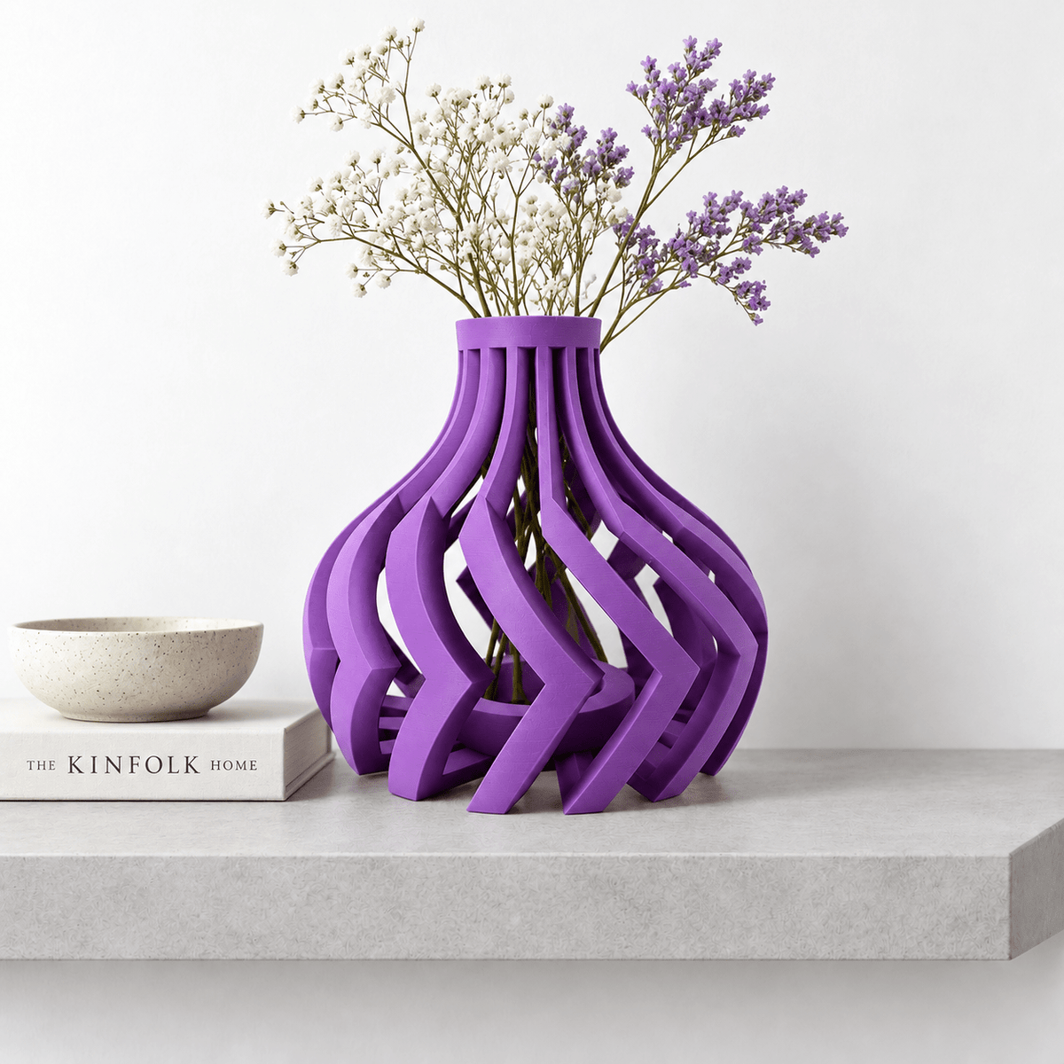 Dynamic Lori Cut-Out Vase - Modern Sculptural Home Decor Geometric Centerpiece Contemporary Minimalist Design by Pashmation