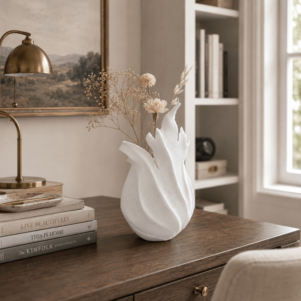 Ember Vase | Organic Boho Sculptural Decor Centerpiece by Pashmation