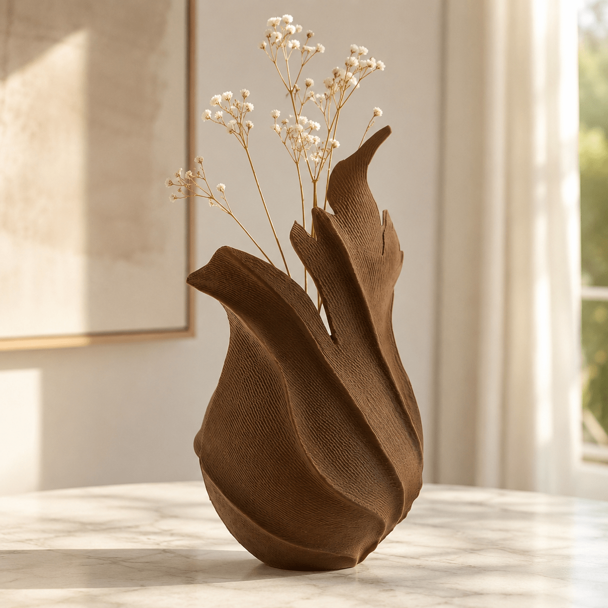 Ember Vase | Organic Boho Sculptural Decor Centerpiece by Pashmation