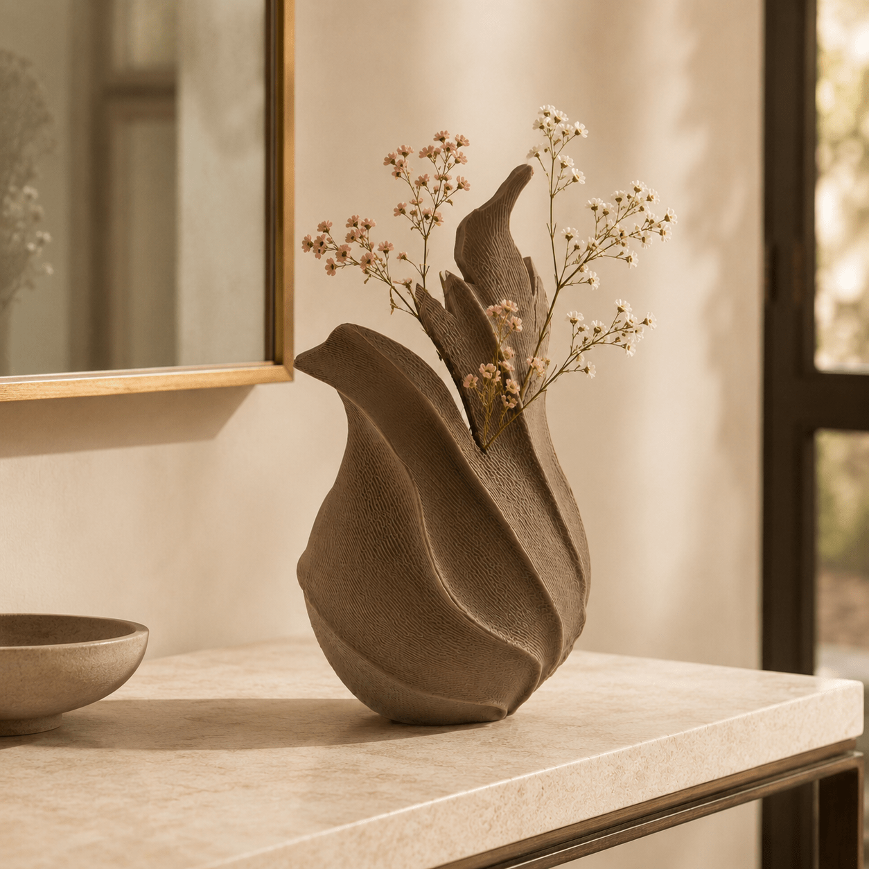 Ember Vase | Organic Boho Sculptural Decor Centerpiece by Pashmation