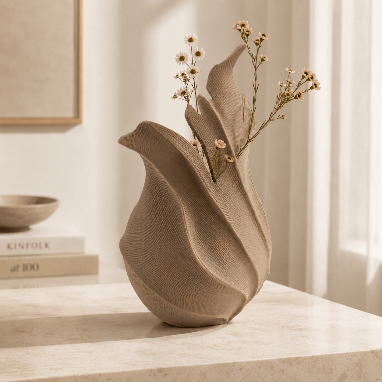 Ember Vase | Organic Boho Sculptural Decor Centerpiece by Pashmation