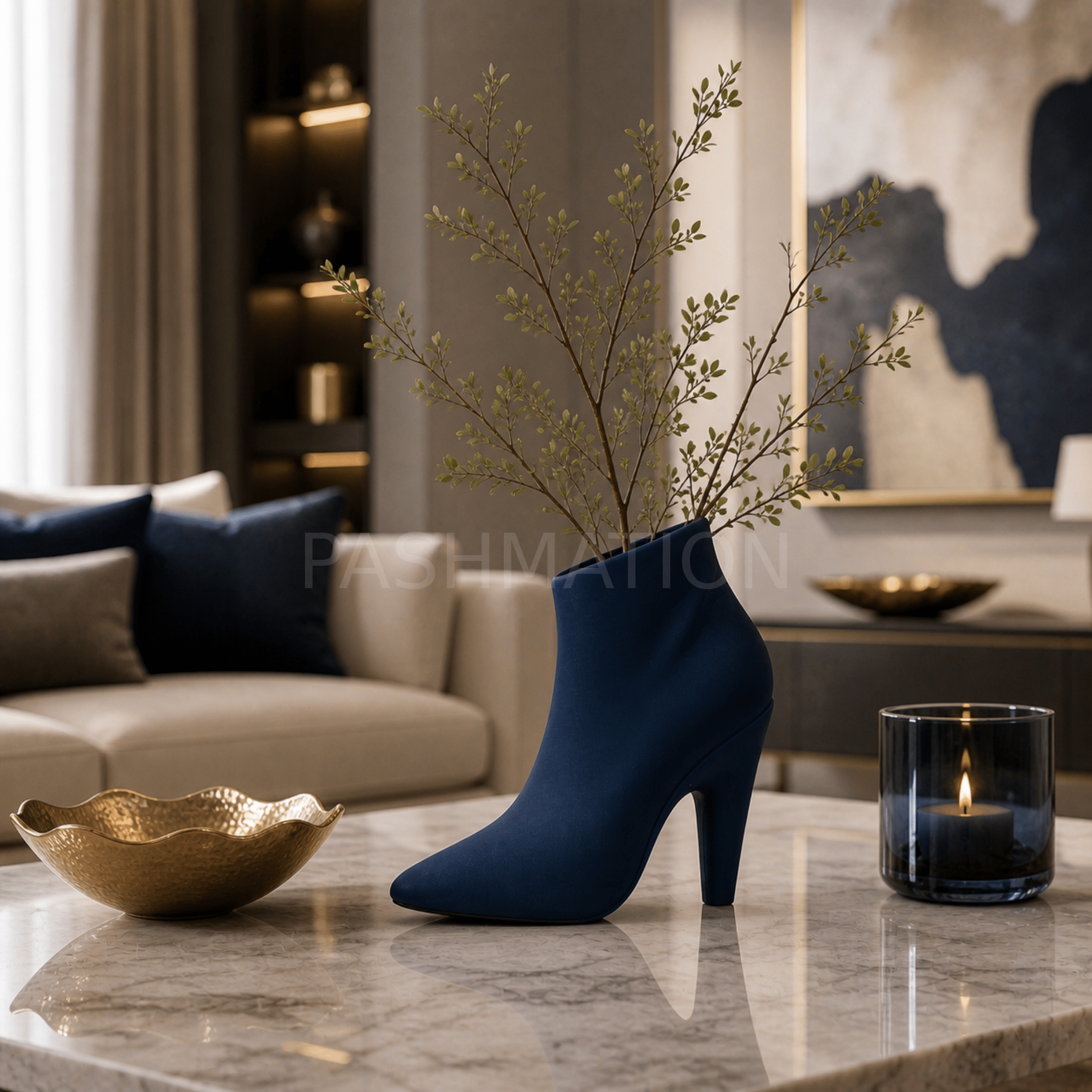 Fashion High Heel Flower Vase for Stylish Decor by Pashmation