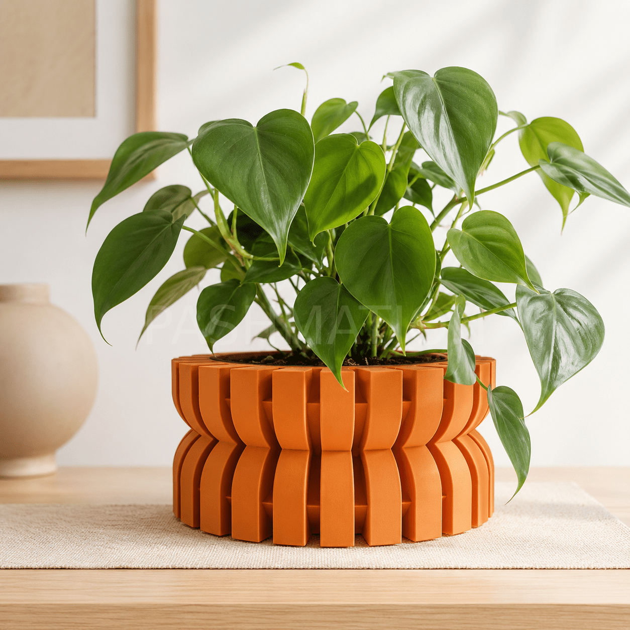 Modern Planter with Saucer | Griva by Pashmation