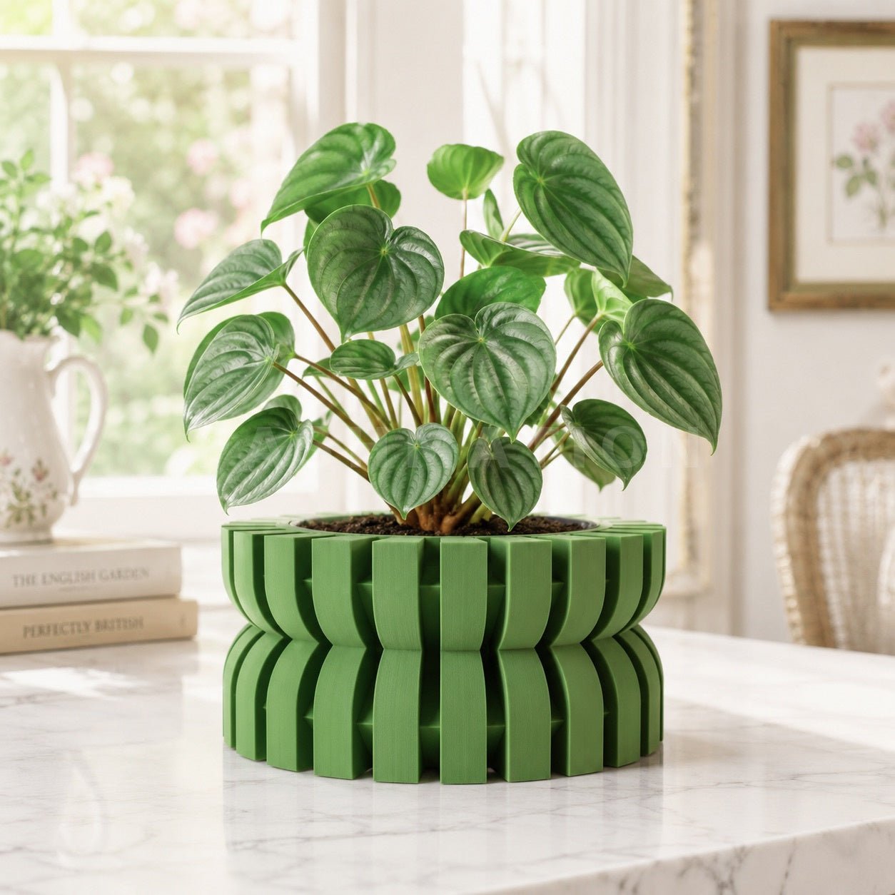 Modern Planter with Saucer | Griva by Pashmation