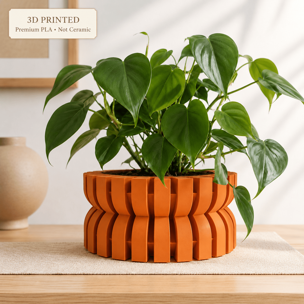 Modern Planter with Saucer | Griva by Pashmation