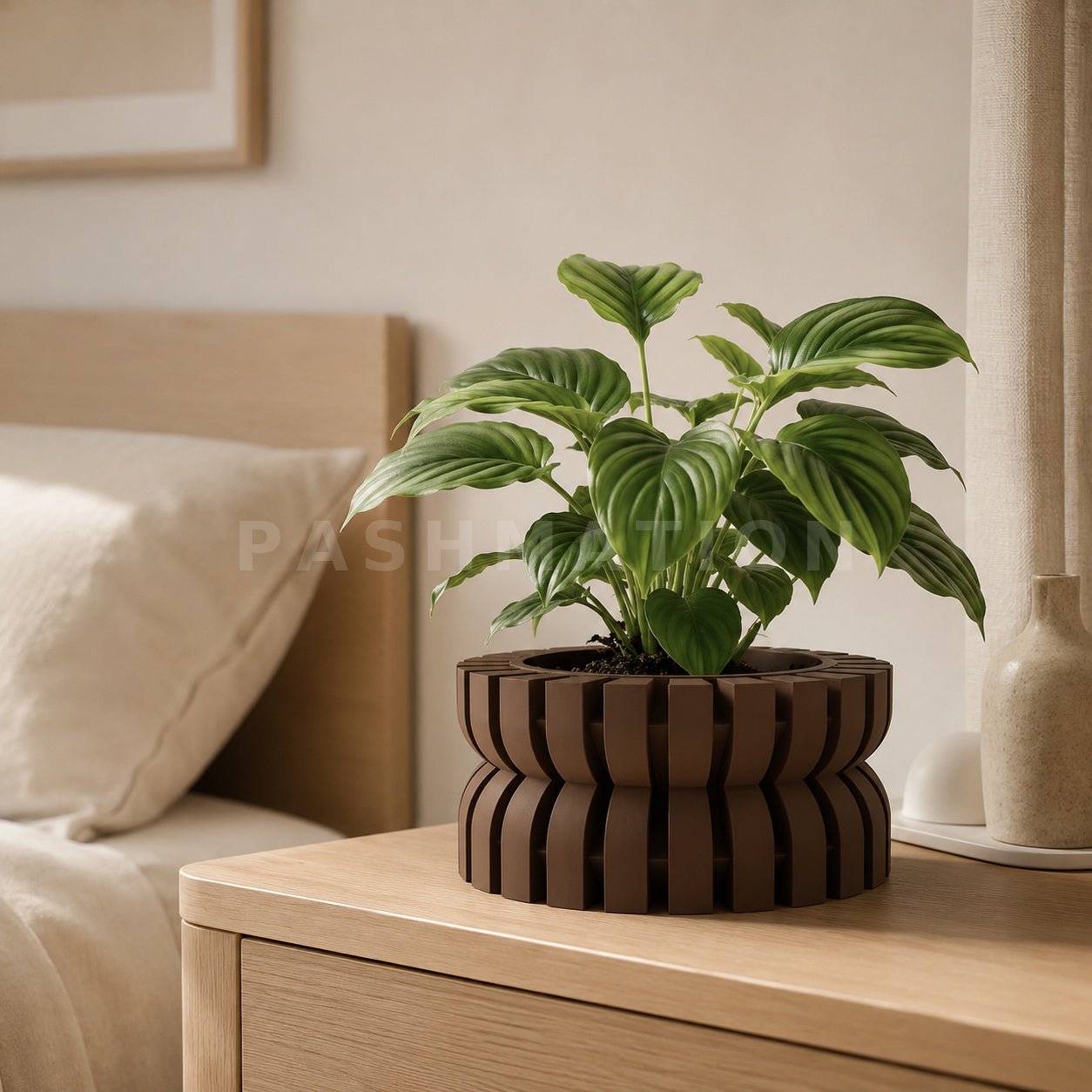 Modern Planter with Saucer | Griva by Pashmation