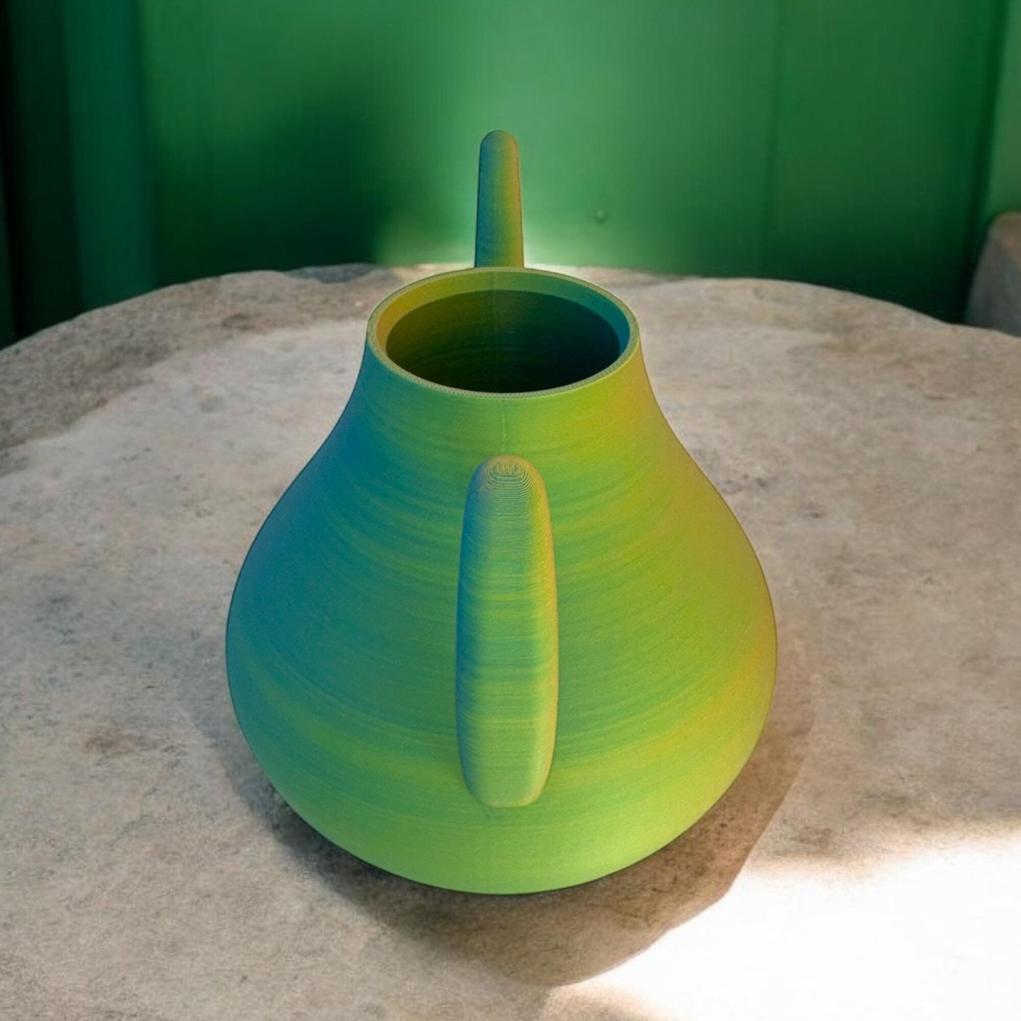 Green Sunbeam Watering Can – Hues Fusion multi-tone gradient finish