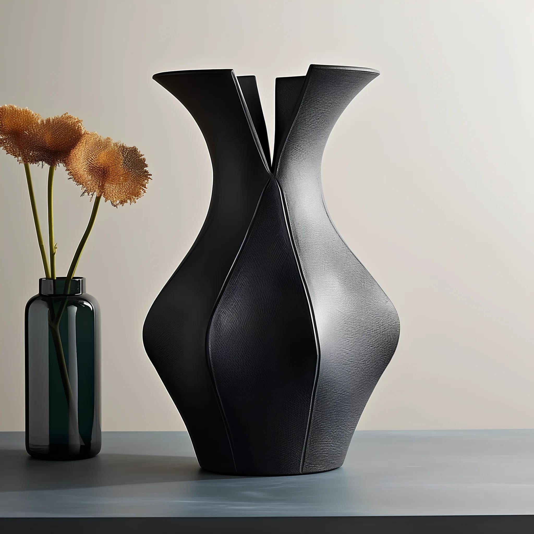 Nova Vase - Modern 9.5 Geometric Vase, Unique Artistic Home Decor, Contemporary Flower Vase, Multi - by- Pashmation