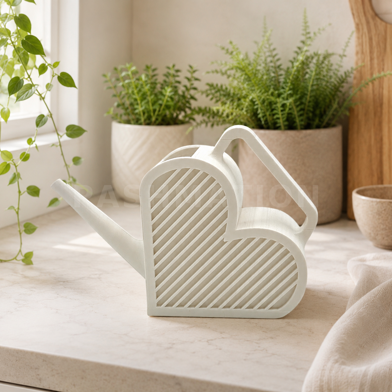 Heart-Shaped Watering Can | Figural Mini Plant Care Pot